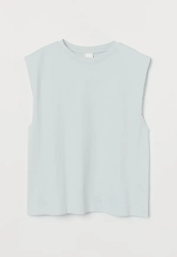 H & M - Ärmlös t-shirt - Turkos
