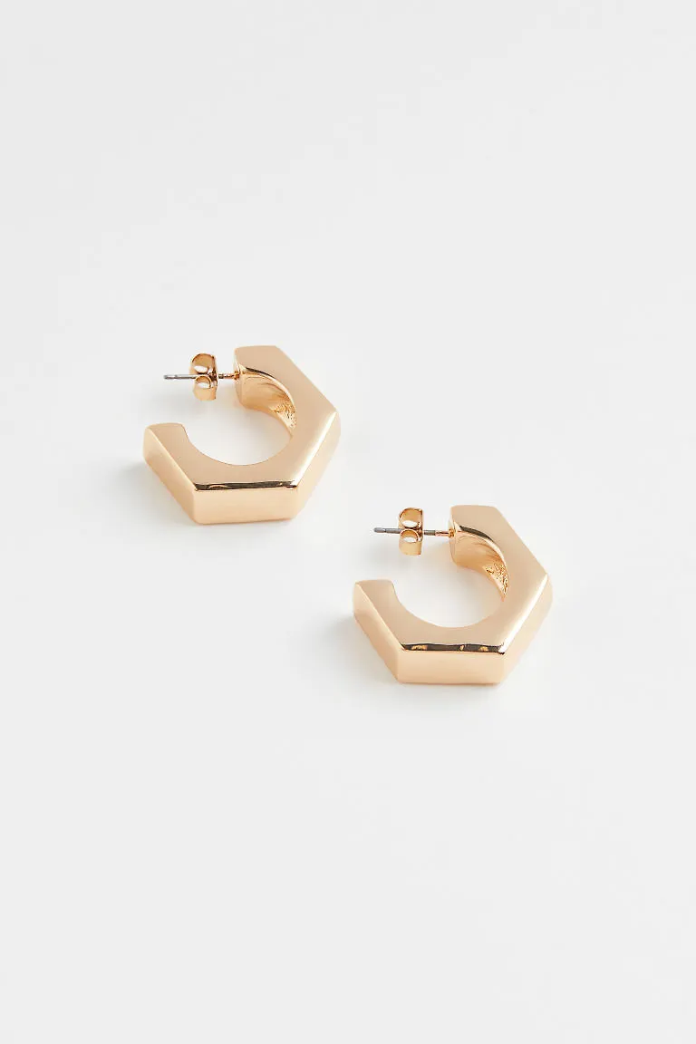 H & M - Örhängen - Guld