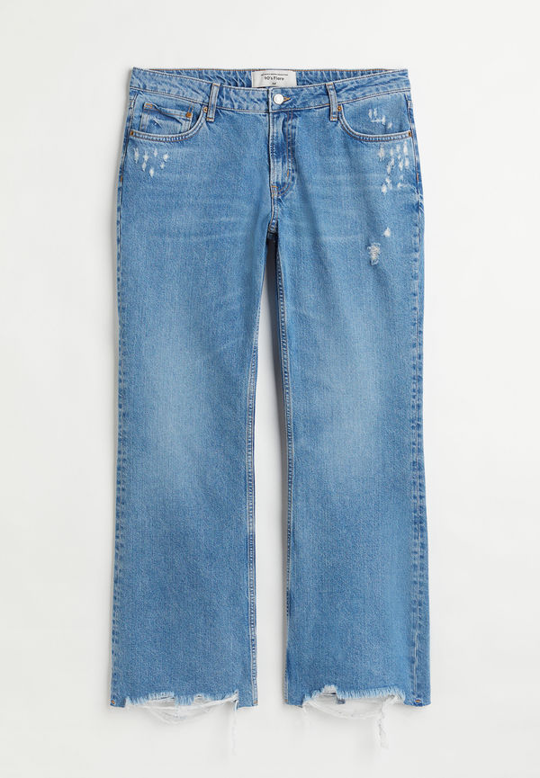 H&m+ 90's Flare Low Jeans Denimblå, Straight i storlek 48
