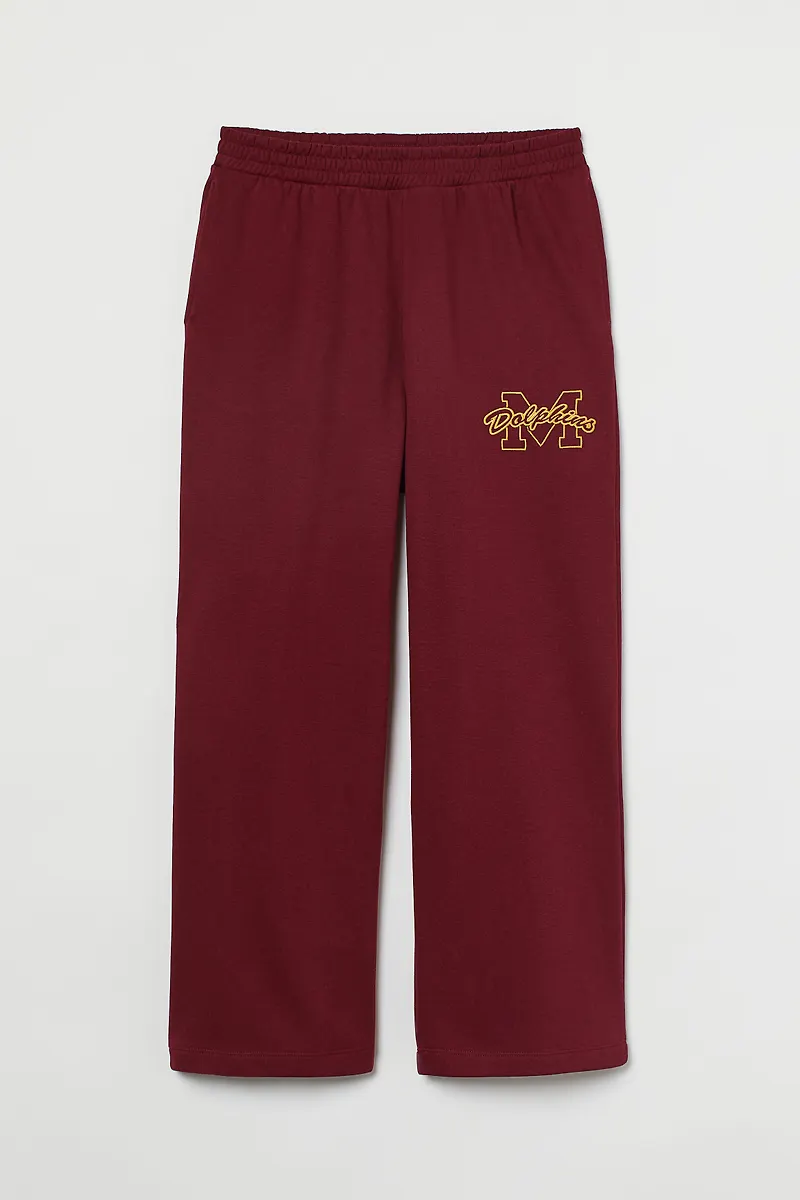 H&m+ Joggers Med Applikation Mörkröd/dolphins, Träningsbyxor i storlek XL