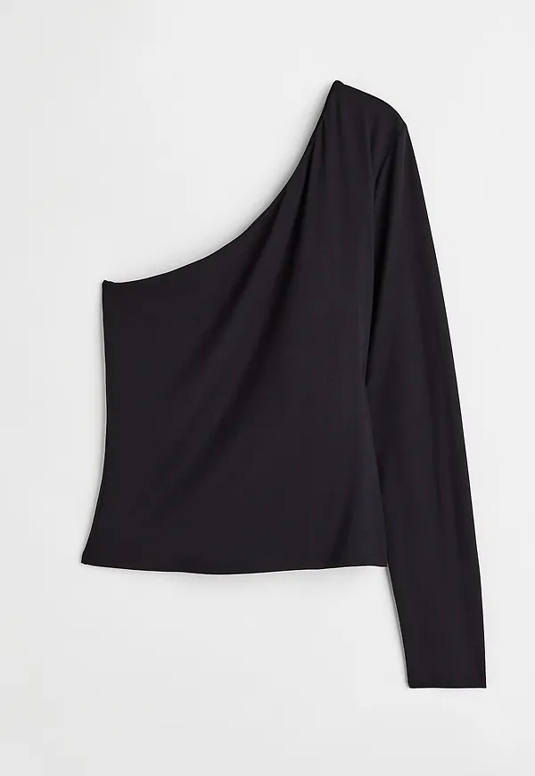 H&m+ One Shoulder-topp Svart, Toppar i storlek XXXL