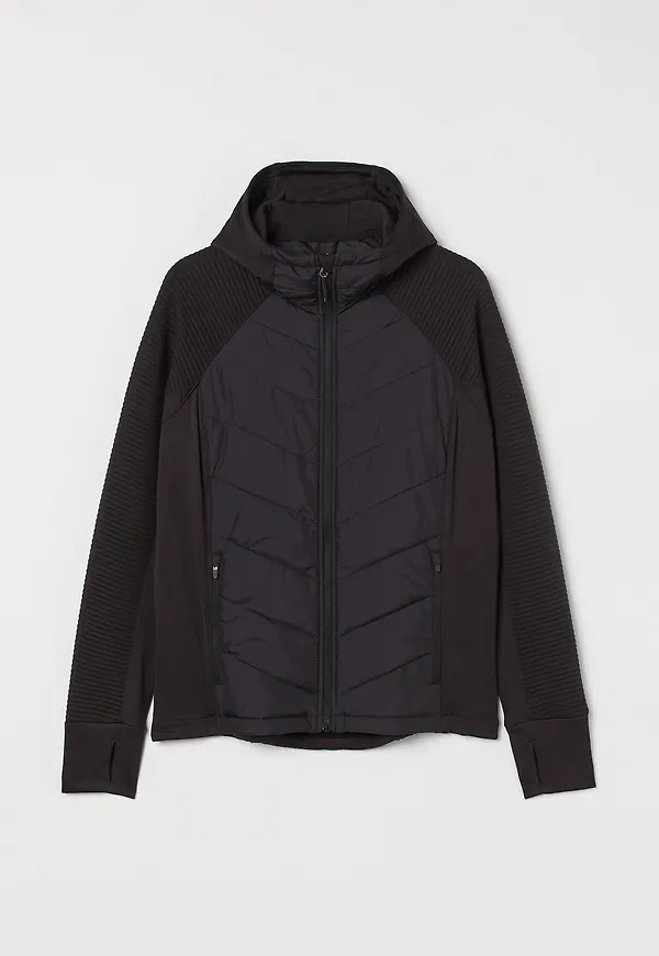 H&m+ Vadderad Outdoorjacka Svart, Funktionsjackor i storlek XXL