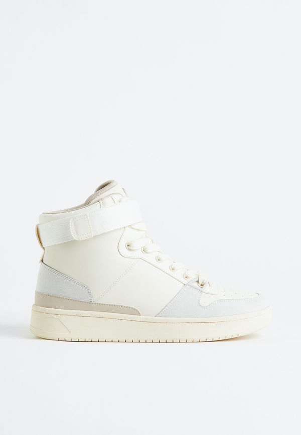 H&M Ankelhöga Sneakers Crèmevit i storlek 39