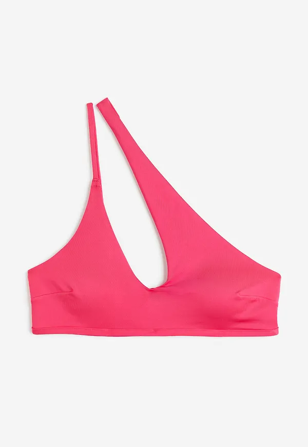 H&M Asymmetrisk Bikinitopp Cerise, Bikinitoppar i storlek 40 och färg Rosa