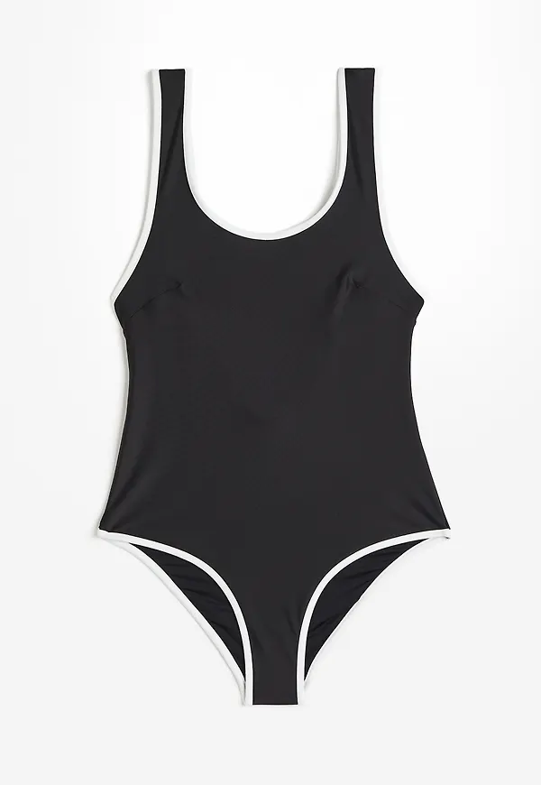 H&M Baddräkt High Leg Svart, Baddräkter i storlek 36