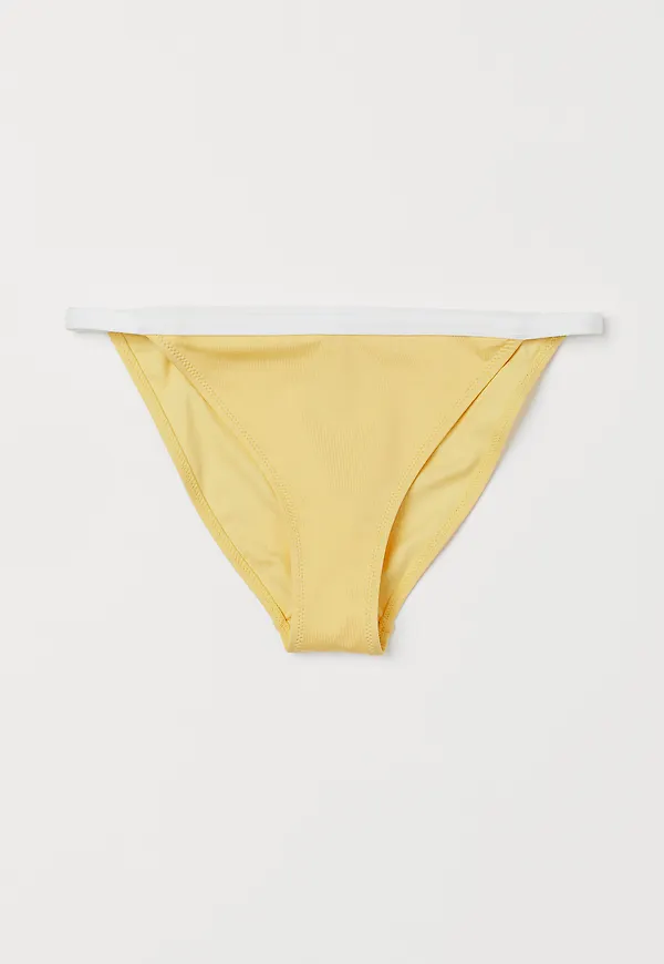 H&M Bikinitanga Ljusgul/vit, Bikiniunderdelar i storlek 44