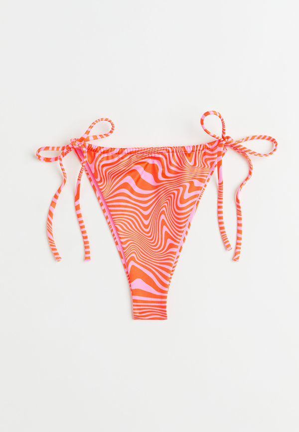 H&M Bikinitrosa Brazilian Orange/mönstrad, Bikiniunderdelar i storlek S