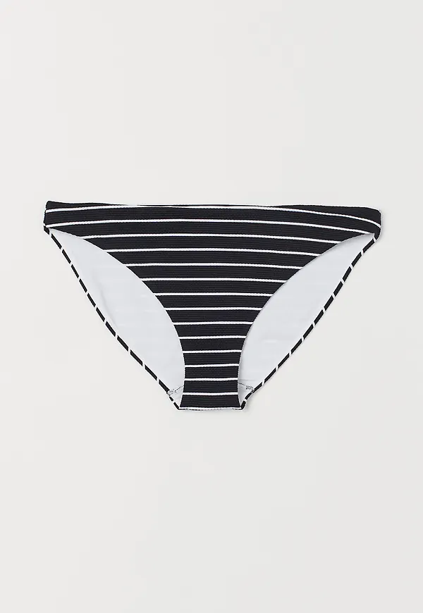 H&M Bikinitrosa Briefs Svart/randig, Bikiniunderdelar i storlek 36