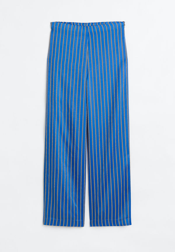 H&M Blå/randig, Byxor i storlek 32