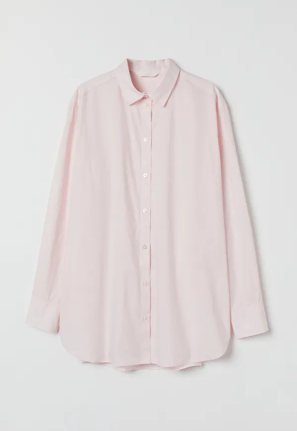H&M Bomullsskjorta Ljusrosa, Casualskjortor i storlek M