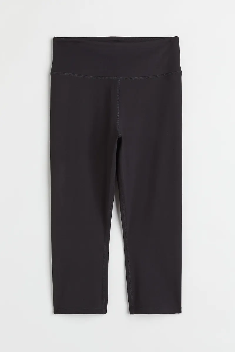 H&M Capri Tights High Waist Svart, Träningstights i storlek M