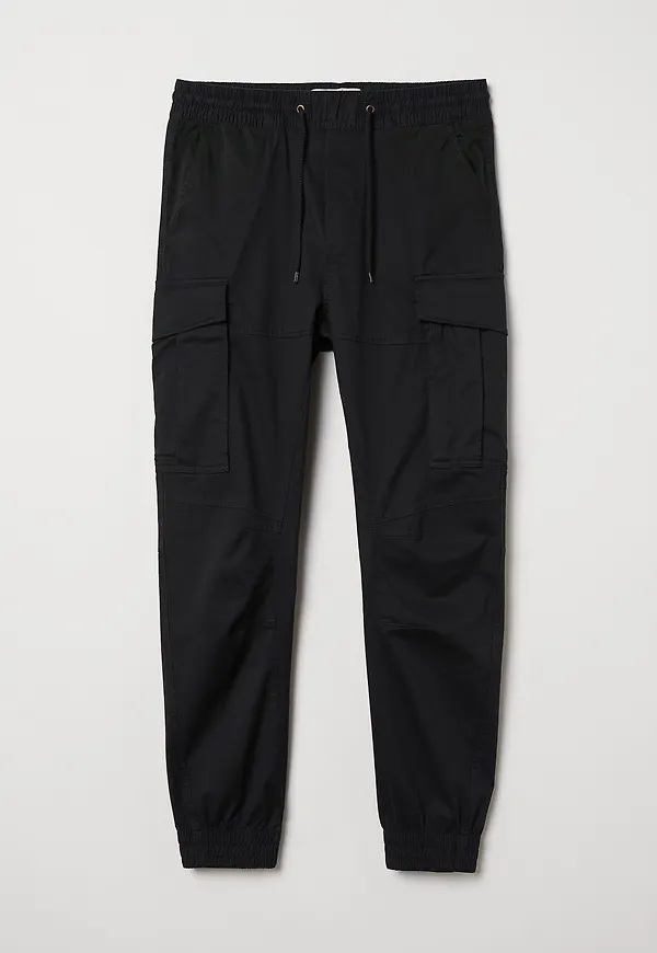 H&M Cargojoggers Svart, Cargobyxor i storlek XS