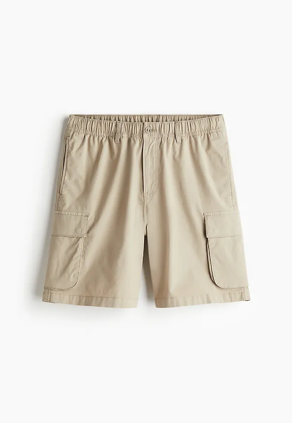 H&M Cargoshorts Regular Fit Ljusbeige i storlek XL
