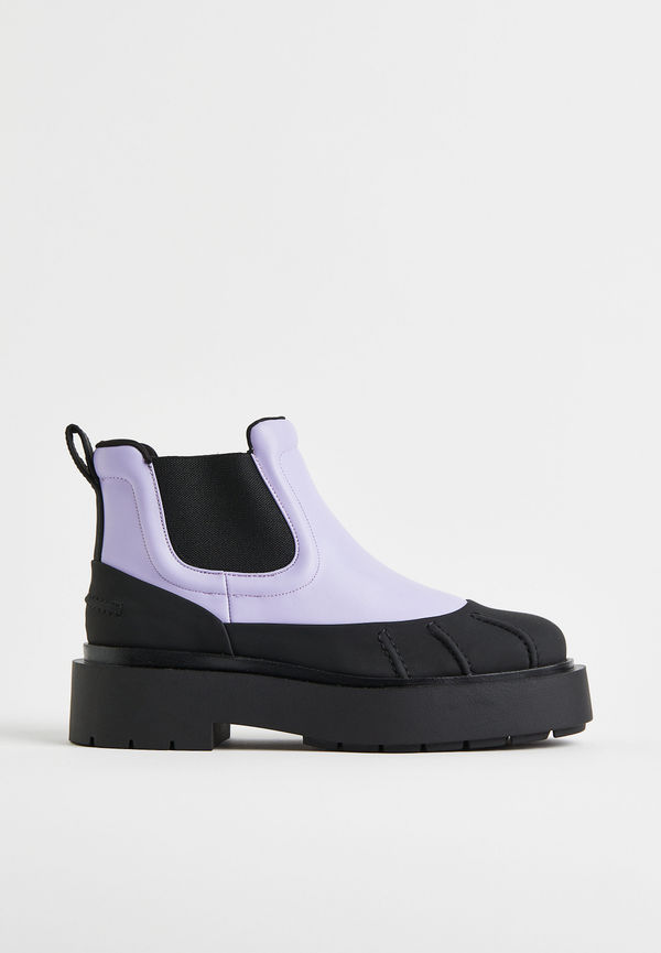 H&M Chunky Chelseaboots Ljuslila, Stövletter i storlek 37