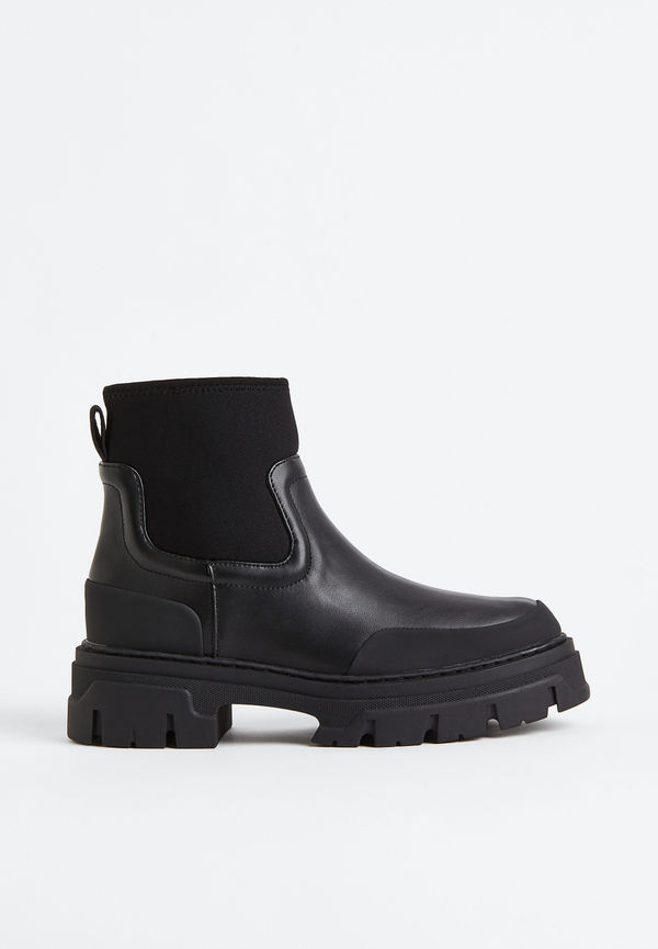 H&M Chunky Chelseaboots Svart, Stövletter i storlek 36
