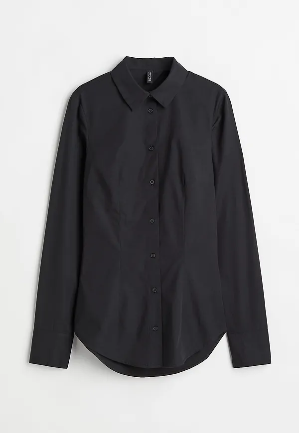 H&M Cut Out-skjorta Svart, Casualskjortor i storlek 36