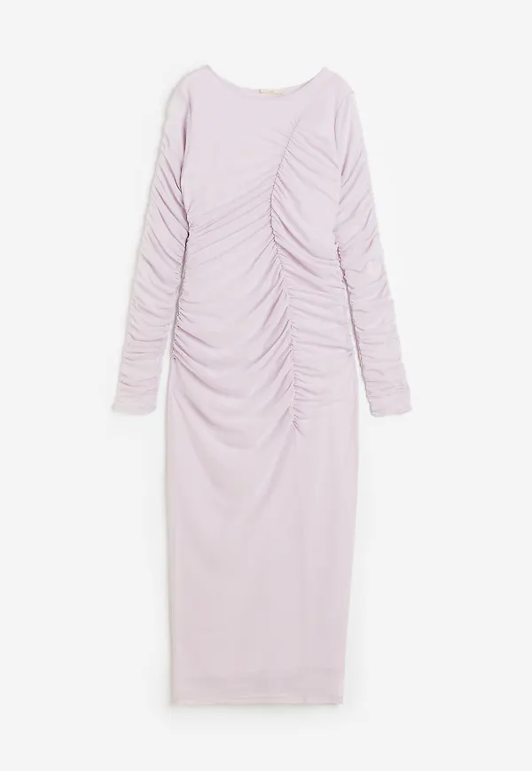 H&M Draperad Bodycon-klänning Ljusrosa, Vardagsklänningar i storlek S