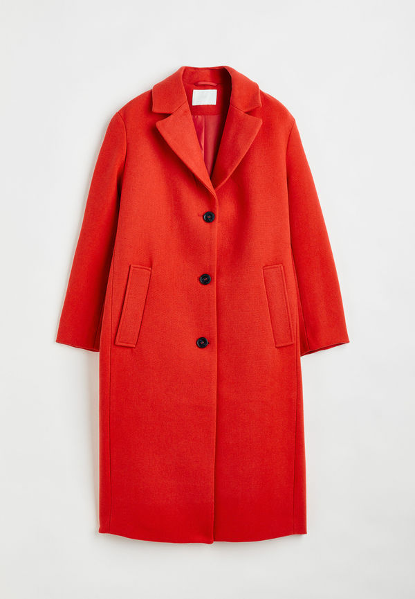 H&M Enkelknäppt Kappa Orange, Kappor i storlek XS