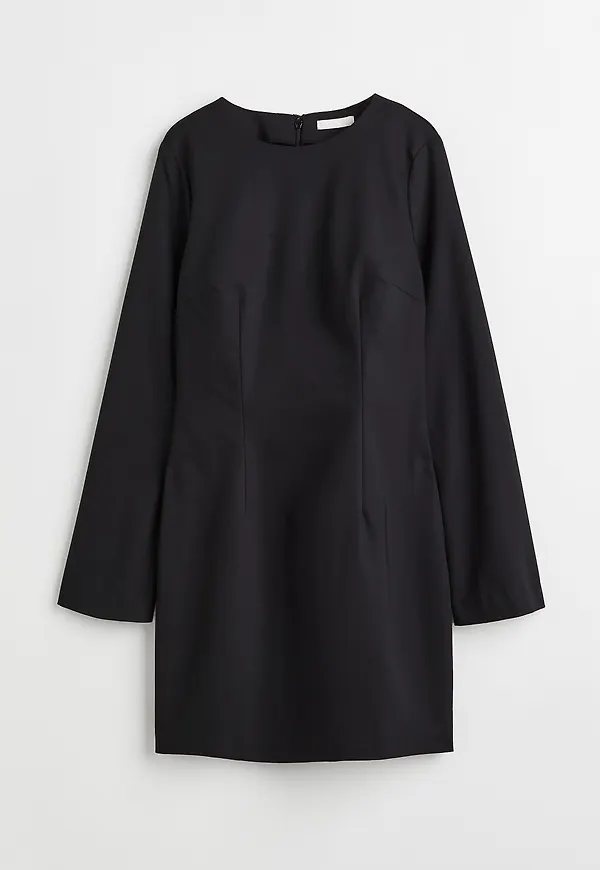H&M Figurnära Klänning Svart, Vardagsklänningar i storlek 48