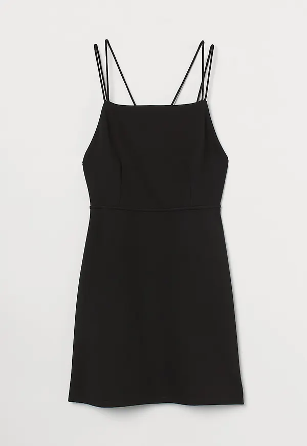 H&M Figurnära Klänning Svart, Vardagsklänningar i storlek L