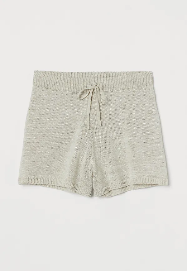 H&M Finstickade Shorts Ljusbeige i storlek L