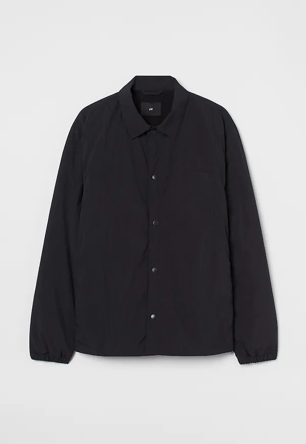 H&M Fleecefodrad Skjortjacka Svart, Jackor i storlek M