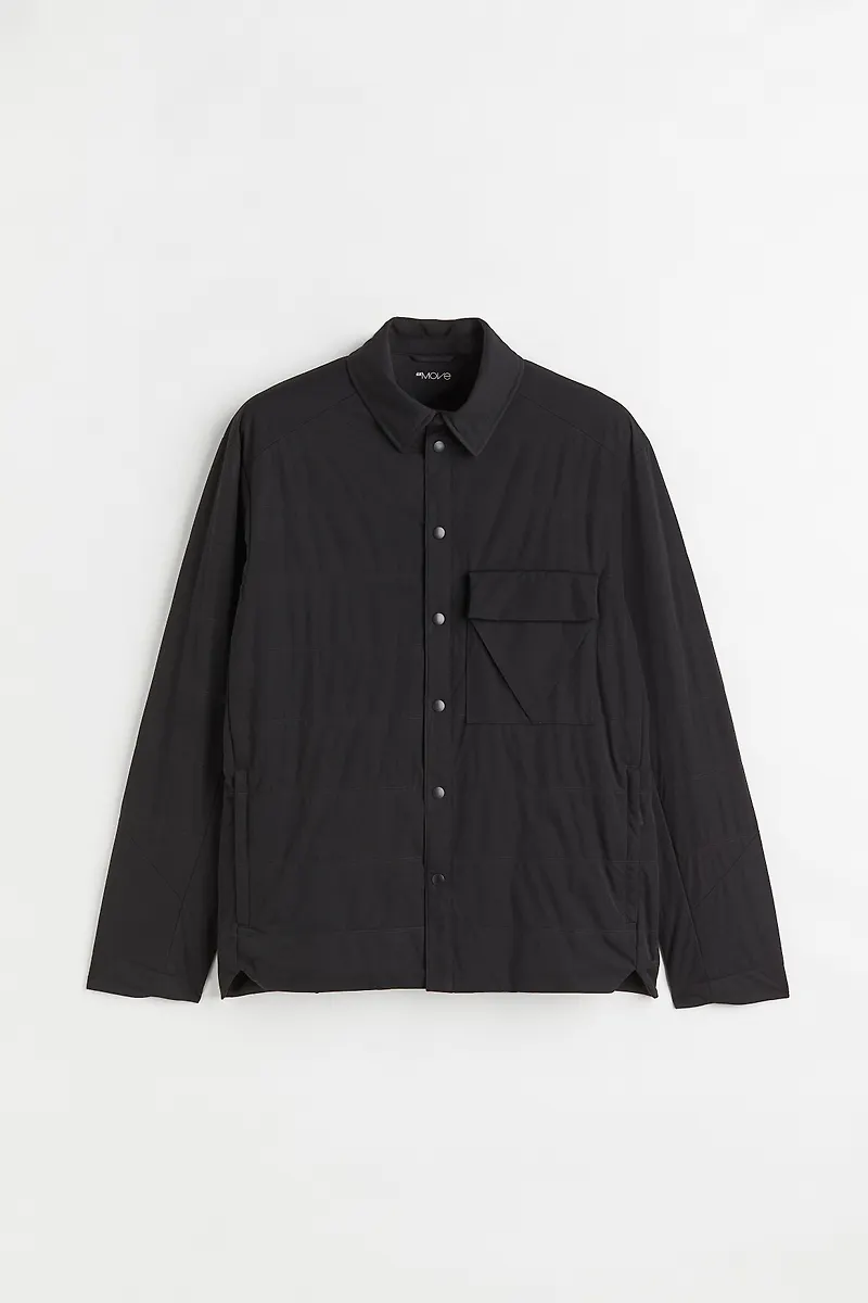 H&M Friluftsovershirt Regular Fit Svart, Overshirts i storlek XS