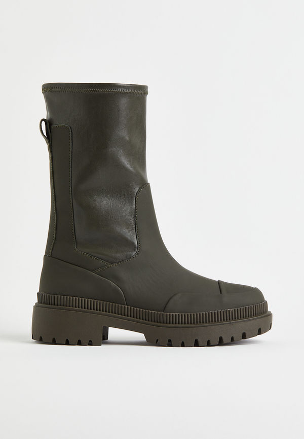 H&M Grova Kängor Mörkgrön, Boots i storlek 37