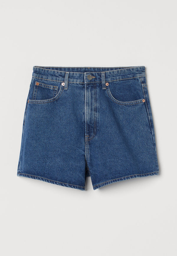 H&M Jeansshorts Denimblå i storlek 48