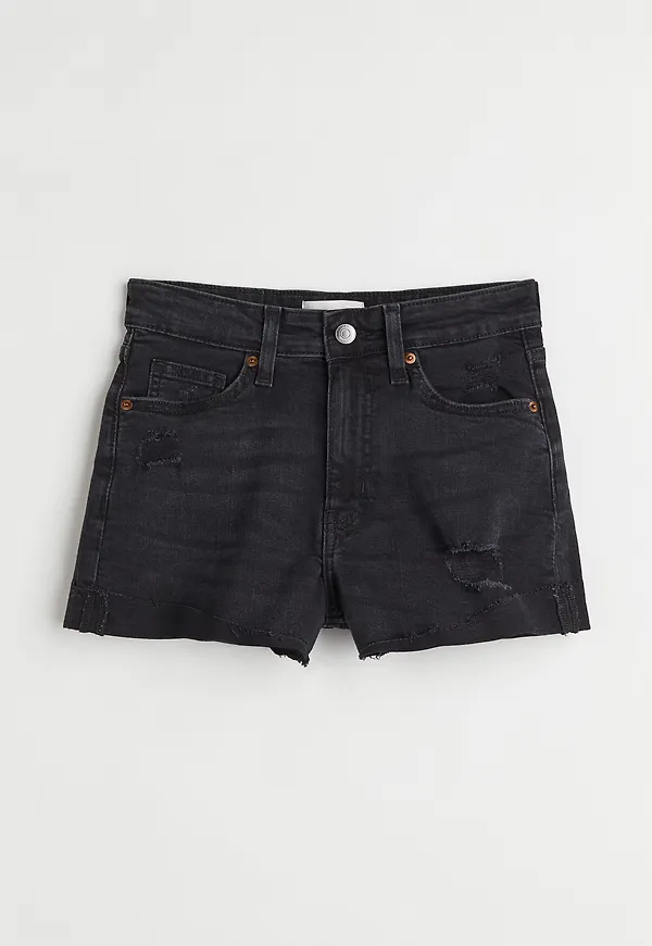 H&M Jeansshorts Svart i storlek 36