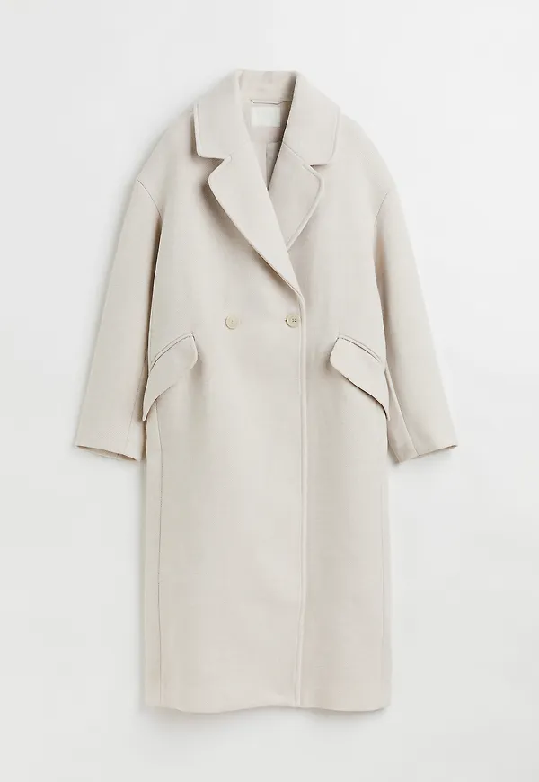 H&M Kappa Ljusbeige, Kappor i storlek XL