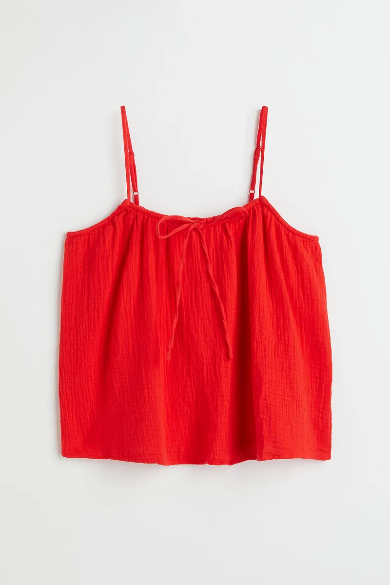 H&M Linne Med Rosett Röd, Linnen i storlek M