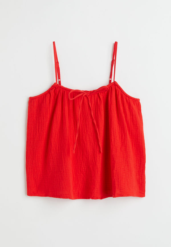 H&M Linne Med Rosett Röd, Linnen i storlek M