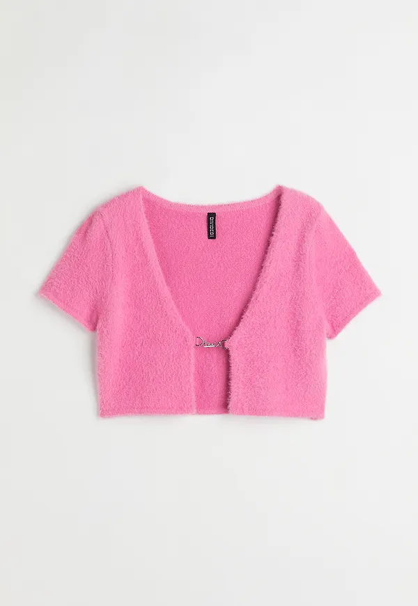 H&M Lurvig Kofta Rosa i storlek S