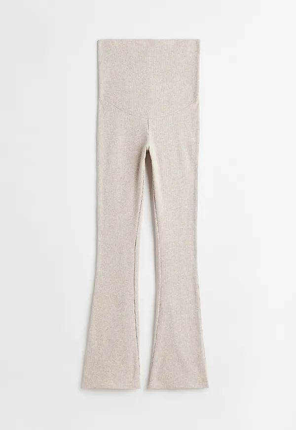 H&M Mama Before & After Ribbad Byxa Ljusbeigemelerad, Nederdelar i storlek XL