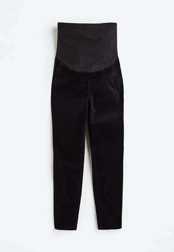 H&M Mama Byxa I Sammet Svart, Toppar i storlek S