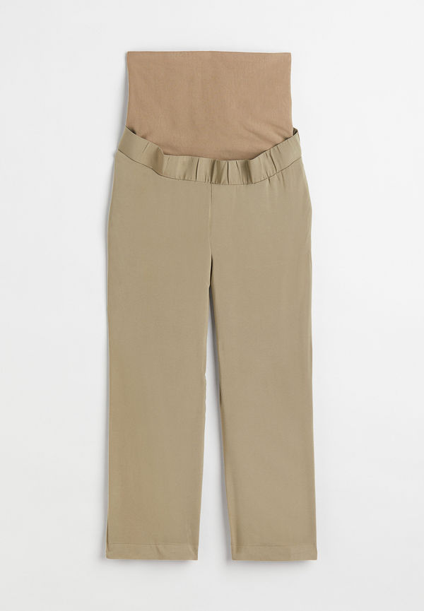 H&M Mama Cropped Byxa Khakigrön, Nederdelar i storlek XL