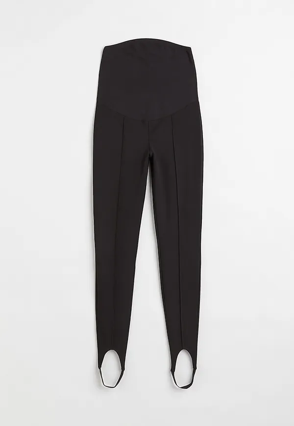 H&M Mama Leggings Med Fothälla Svart, Nederdelar i storlek XL