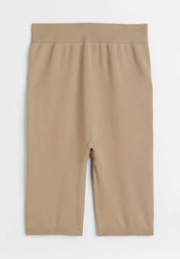 H&M Mama Seamless Träningscykelbyxa Beige, Träningsshorts i storlek M