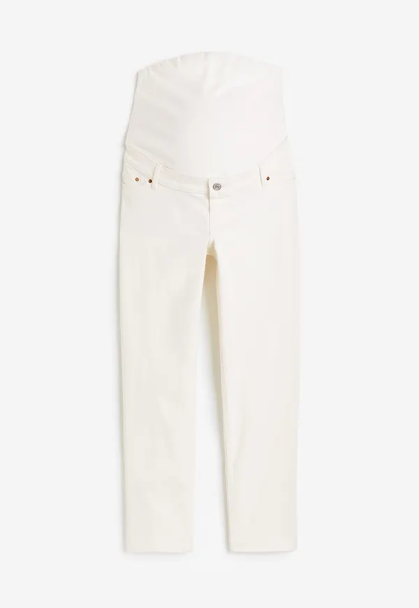 H&M Mama Straight Ankle Jeans Vit, Nederdelar i storlek M