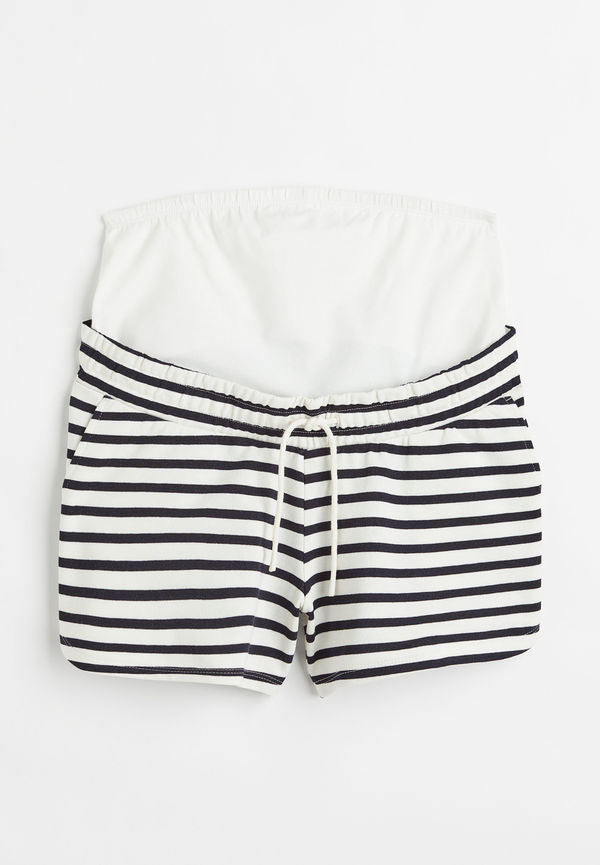 H&M Mama Sweatshirtshorts Mörkblå/randig, Nederdelar i storlek M