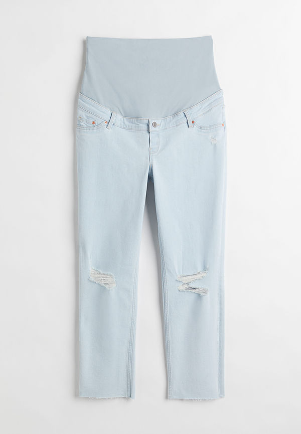 H&M Mama Vintage Straight Jeans Ljusblå, Nederdelar i storlek S