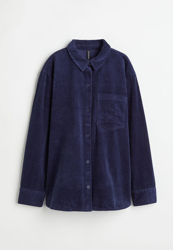 H&M Manchesterskjorta Mörkblå, Casualskjortor i storlek XS