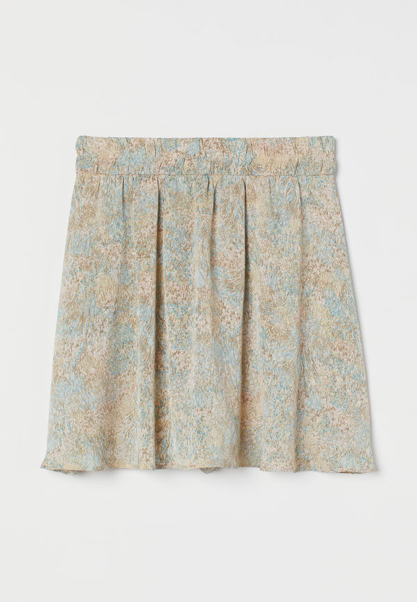 H&M Mönstrad Byxkjol Ljusbeige/mönstrad, Kjolar i storlek XXL