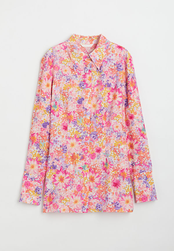H&M Mönstrad Skjorta Rosa/blommig, Casualskjortor i storlek XS