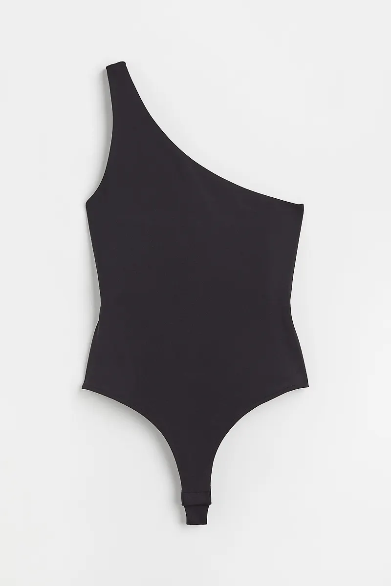 H&M One Shoulder-body Svart, Bodies i storlek XL