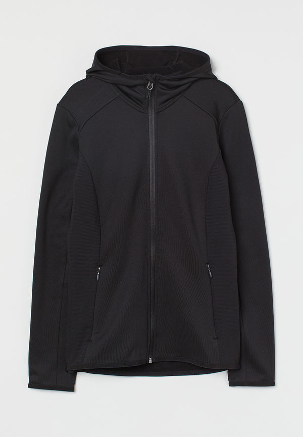H&M Outdoorjacka Med Huva Svart, Funktionsjackor i storlek XS