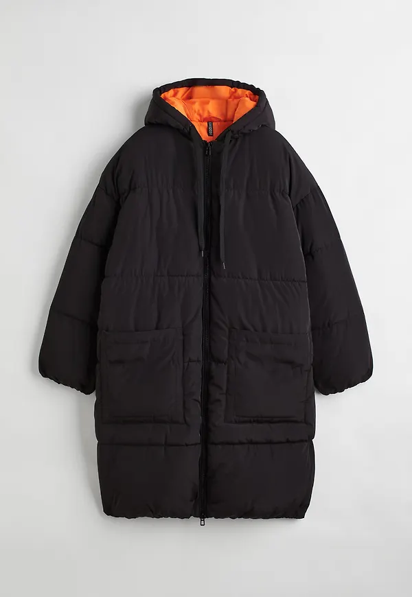 H&M Oversized Kappa Svart, Kappor i storlek M