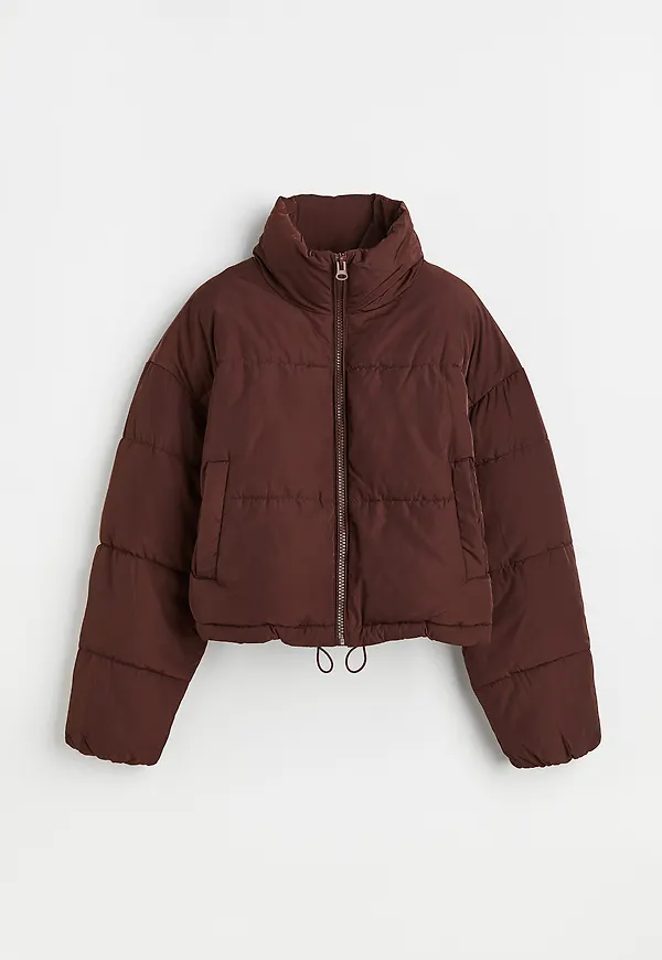H&M Pufferjacka Mörkbrun, Jackor i storlek L