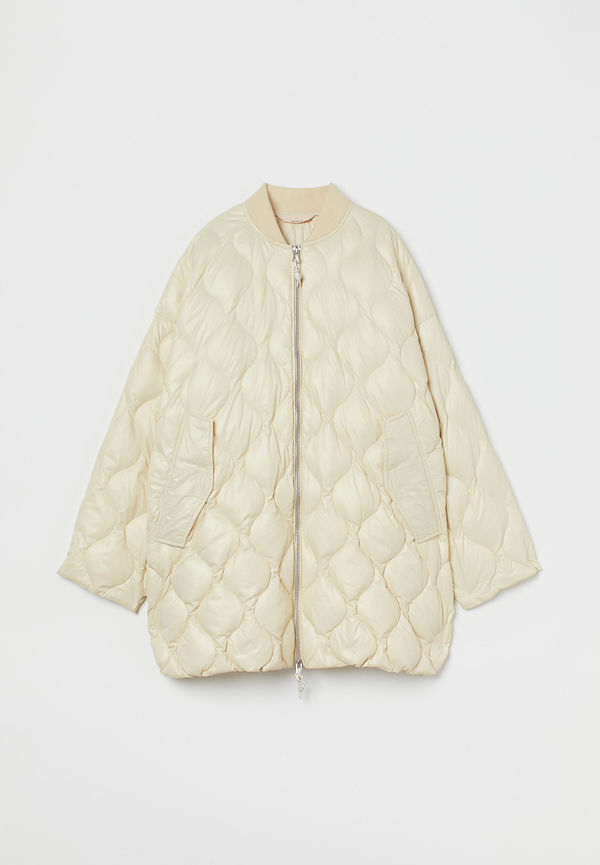 H&M Quiltad Dunjacka Crèmevit, Jackor i storlek M